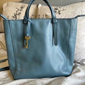 Fossil Camilla Backpack in Dusty Blue